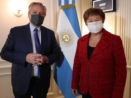 Alberto Fernández y Kristalina Georgieva, titular del FMI, se reunieron en Roma con la deuda como tema central