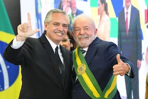 Alberto Fernández y Lula Da Silva, tras la asunción del líder del PT.