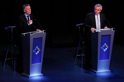 Alberto Fernández y Mauricio Macri, frente a frente