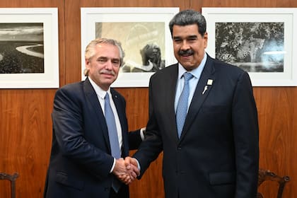 Alberto Fernández y Nicolás Maduro, el mes pasado en Brasilia