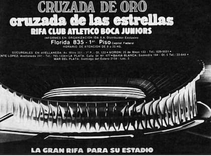 Alberto J. Armando organizó rifas para poder solventar los costos del estadio en Ciudad Deportiva, cuyo costo se calculó entonces en 5.100.000.000 de pesos viejos