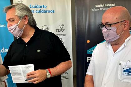 Alberto Maceira junto al presidente Alberto Fernández