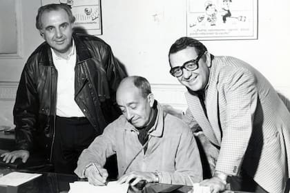 Alberto Olmedo y Julio de Grazia trabajaron juntos en El negro quiere, Susana también, el primero como actor, el segundo como actor y director