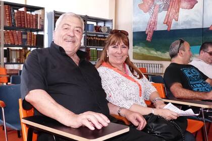 Alberto y Ana María Salvador en clase de cocina