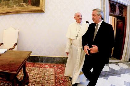 Alberto y Francisco en el Vaticano