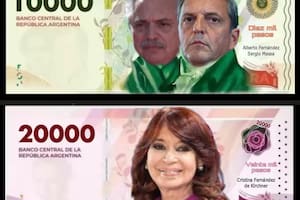 Un billete de $20.000 con la cara de Cristina Kirchner: el irónico posteo de Santilli y la respuesta de Galmarini