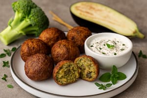 Albóndigas vegetales con yogur
