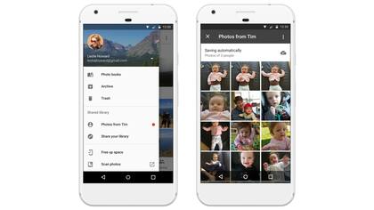 Albumes compartidos en Google Photos