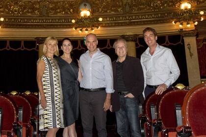 Alcaraz, Herrera, Rodríguez Larreta, Diemecke y Santilli, en la presentación del nuevo equipo