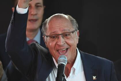 Alckmin, durante su discurso