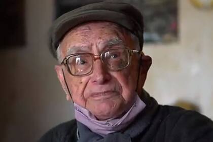 Aldo Nápole, el hincha más longevo de San Lorenzo (Foto: Captura de video)