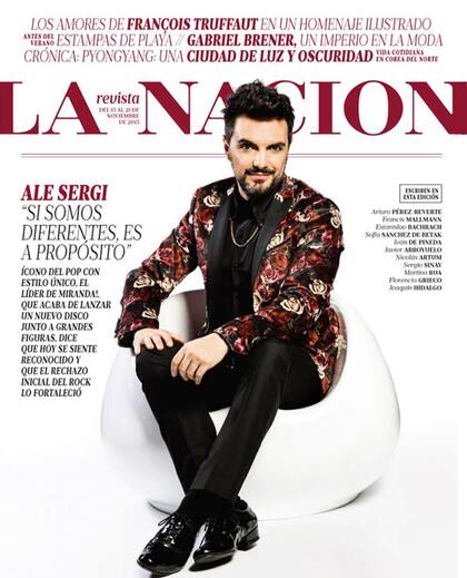 Ale Sergi, en la tapa de LA NACION Revista de este domingo