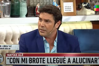 Matías Alé recordó cómo fue su brote psicótico: “Me tuvieron que agarrar entre ocho policías”