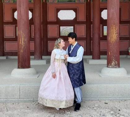 Alejandra y Hundong contrajeron matrimonio en Corea del Sur