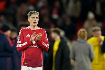 Alejandro Garnacho, jugador de un Manchester United que está muy lejos de los primeros puestos