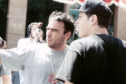 Alejandro González Iñárritu, en el rodaje de Amores perros