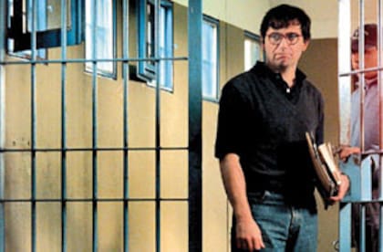 Alejandro Puccio cuando estaba preso en la cárcel de Florencio Varela y gozaba de salidas periódicas para trabajar