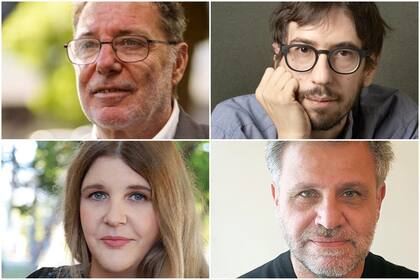 Alejandro Rúa, Javier Sinay, Dalia Ber y Bernardo Erlich, autores de nuevos libros sobre el atentado a la AMIA, en julio de 1994