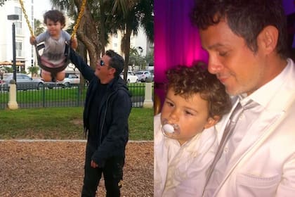 Alejandro Sanz compartió fotos con su hijo (Foto Instagram @alejandrosanz)