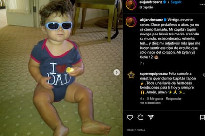 Alejandro Sanz le dedicó sentidas palabras a su hijo (Foto Instagram @alejandrosanz)