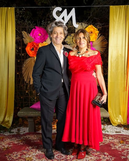 Alejandro y Laura en la alfombra roja de Revista Siempre Mujeres, para donde trabajan también hace 5 años