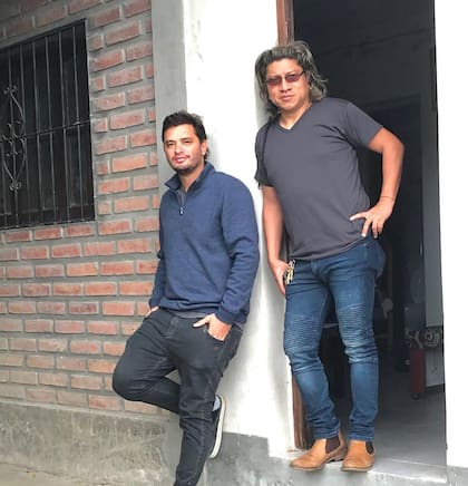 Alejo junto a José Serrudo, en Salta