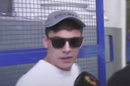 Alejo Milanesi, al llegar a los Tribunales