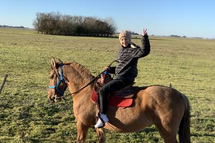 Aleksandra, en el campo argentino.