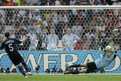 Alemania 2006: Jans Lehmann le ataja el penal a Esteban Cambiasso y apaga la ilusión argentina en los cuartos de final