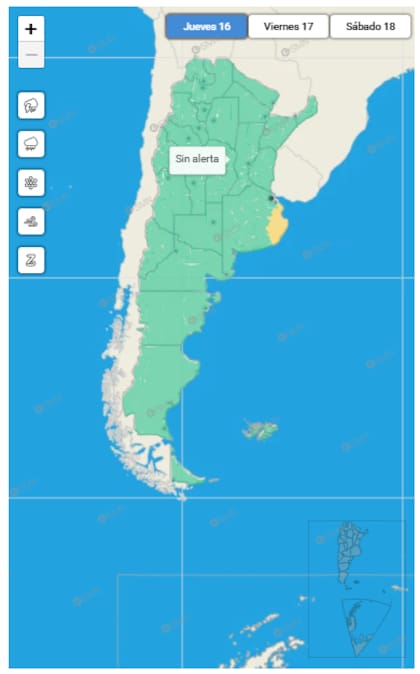 Alerta amarilla en Buenos Aires