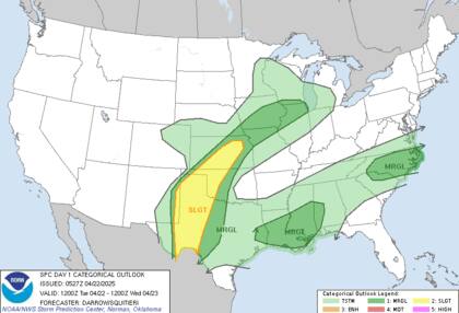 Alerta de tormentas severas en las Grandes Llanuras: riesgo de granizo, vientos dañinos y tornados aislados