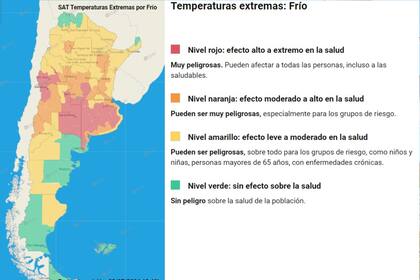 Alerta del Servicio Meteorológico Nacional a las 18.43