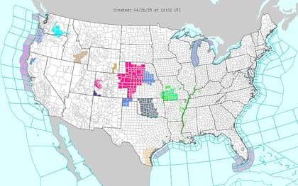 Alerta en Texas y Oklahoma: granizo significativo y vientos de más de 100 km/h previstos para el martes