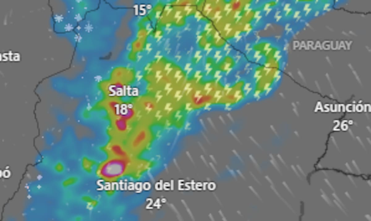 Hay alerta naranja y amarilla por tormentas para este lunes 19 de enero: las provincias afectadas