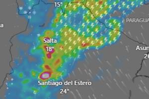 Emiten alerta naranja y amarilla por tormentas para este lunes