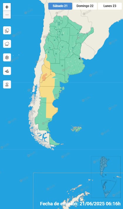 Alerta para este 21 de junio.