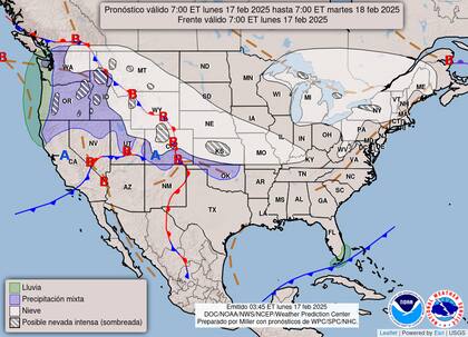 Alerta por clima invernal en Nueva York: en los condados de Orleans y Monroe, la acumulación de nieve podría alcanzar hasta 25 cm, con ráfagas de viento de hasta 70 km/h