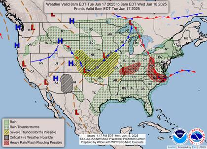 Alerta por granizo y tornados aislados en Missouri y Oklahoma este martes