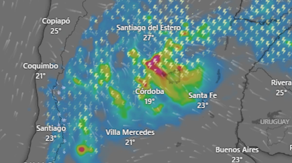 Hay alerta naranja y amarilla por tormentas y viento para este jueves 8 de enero: las provincias afectadas