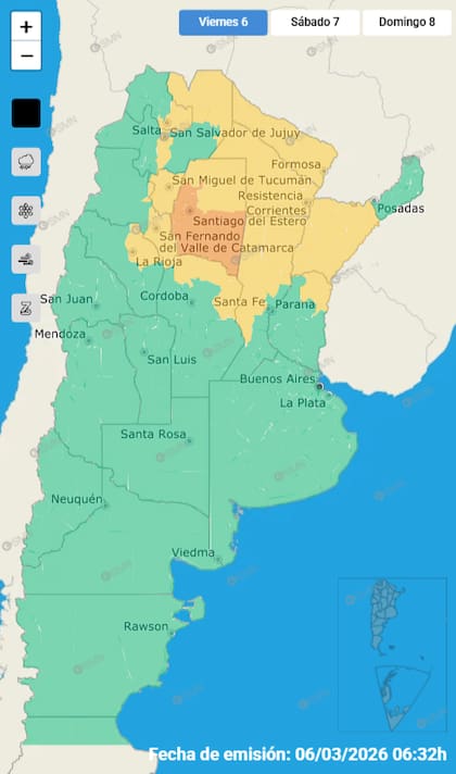 Alertas para este viernes 6 de marzo