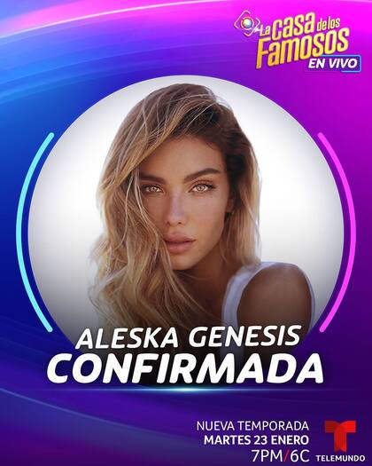 Aleska Génesis es otra de las participantes de La casa de los famosos, el reality de Telemundo