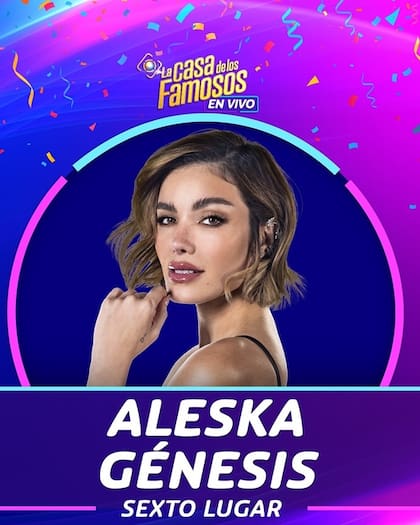 Aleska Génesis fue la última eliminada de La Casa de los Famosos