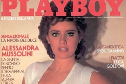 Alessandra Mussolini fue tapa de Playboy versión italia en la década del 90 del siglo pasado