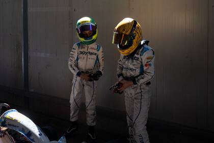 Alessandro Truchot yJulian Frasnelli, en los momentos previos a una competencia en Sarno