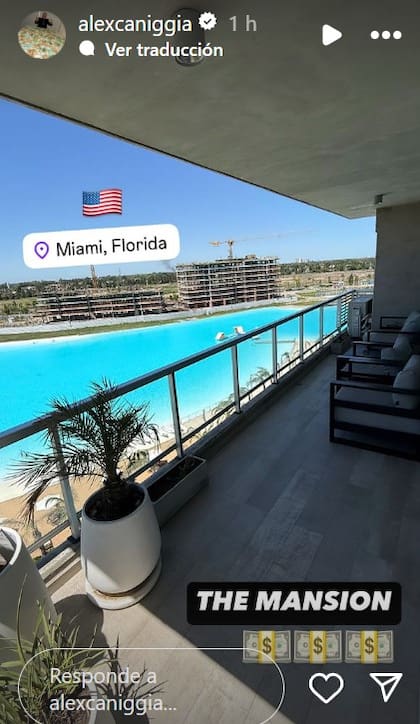 Alex Caniggia mostró la mansión que compró en Miami