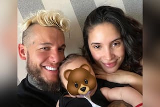 Alex Caniggia y Melody Luz postearon una foto de Venezia y un detalle se llevó todas las miradas