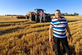 Es ruso, está enamorado del campo argentino e importa la maquinaria de siembra directa a su país