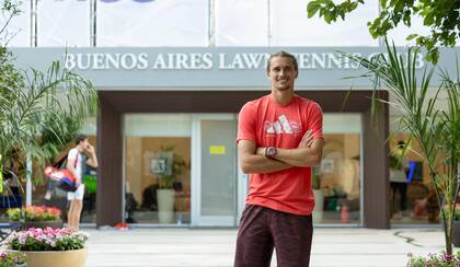 Alexander Zverev, en Buenos Aires, atendió a LA NACION y habló de su colega, Diego Schwartzman