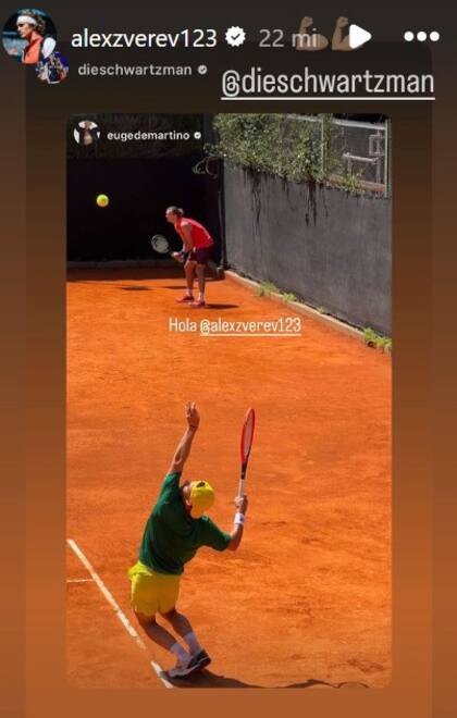 Alexander Zverev reaccionó a la historia de Diego Schwartzman, que disputará su último torneo como profesional