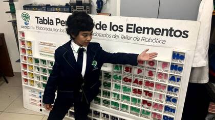 Alexis es apasionado de las ciencias y conoce multitud de datos sobre la tabla de elementos
